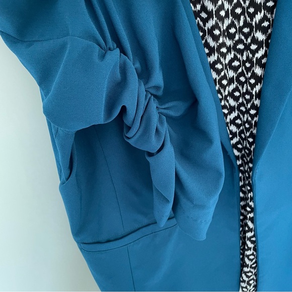 Skies Are Blue Teal Blazer - Picture 7 of 10
